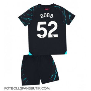 Manchester City Oscar Bobb #52 Replika Tredje Tröja Barn 2023-24 Kortärmad (+ Korta byxor)